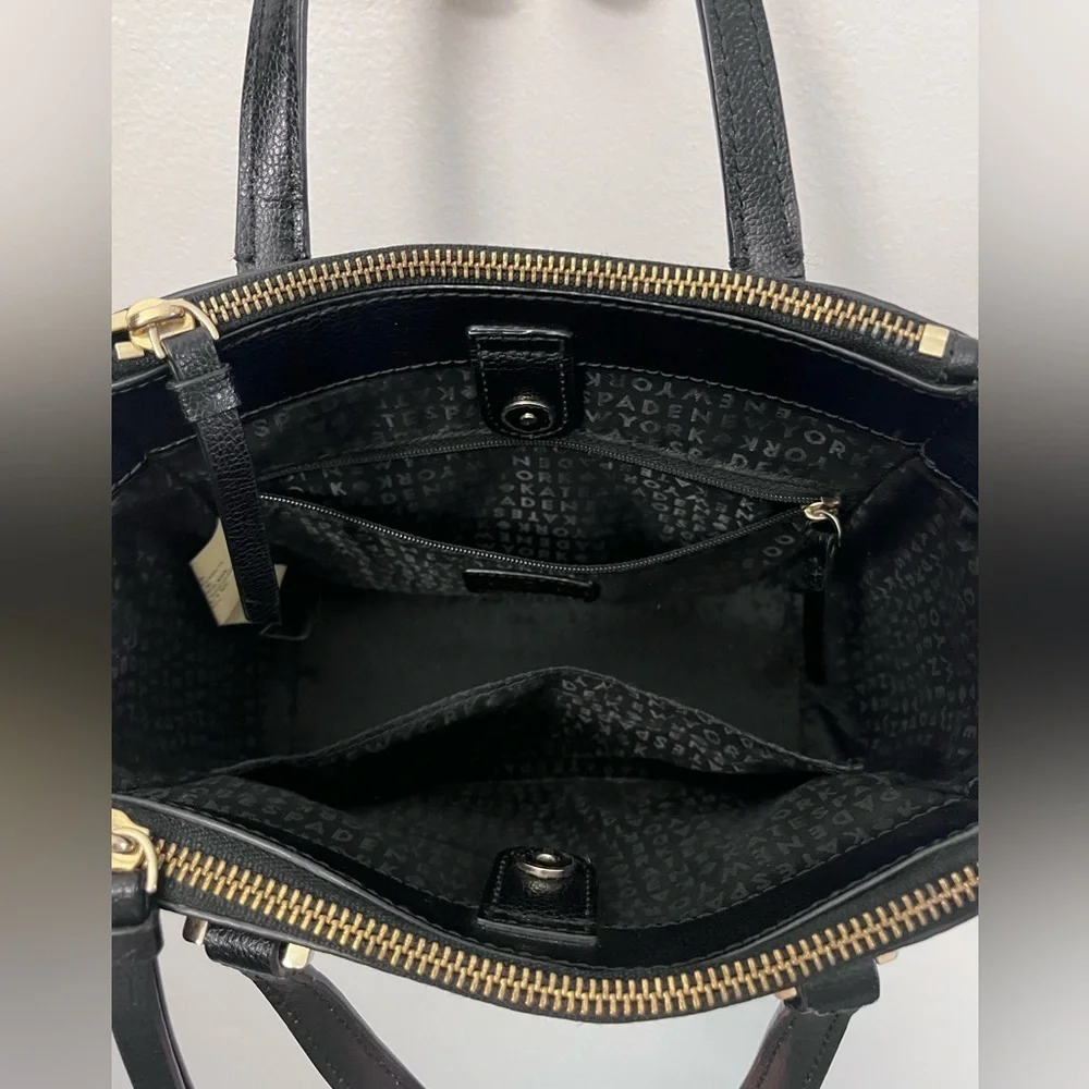 kate spade New York Patterson Drive Mini Kona Black Pebbled Leather Satchel
